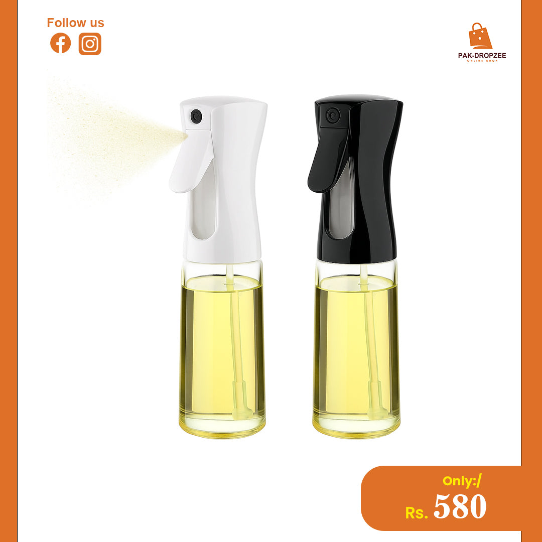 Edible Oil Spray Bottle | Refillable Oil Mister for Cooking, BBQ & Baking