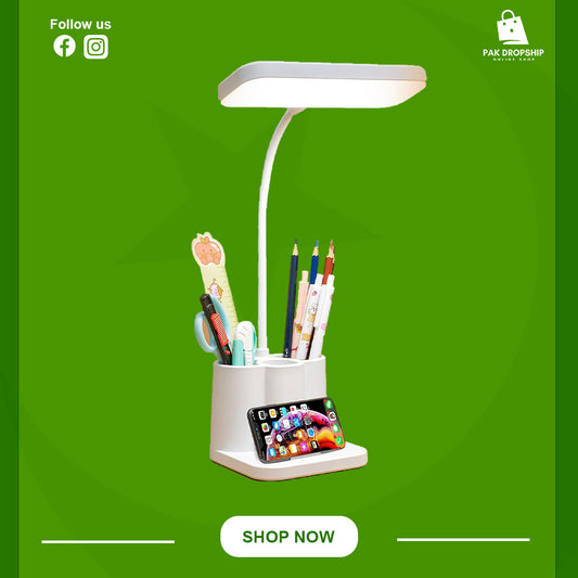 LED Learning Dormitory Bedroom Bedside Reading Night Light Table Lamp (QP-2209-B) – Eye-Friendly Study & Reading Lamp