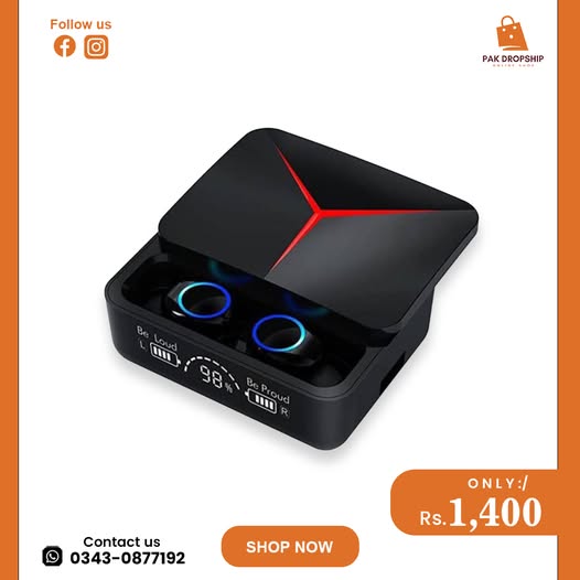 M90 Pro TWS Earphones – True Wireless Experience Like Never Before! Level up your audio game with premium sound & style!