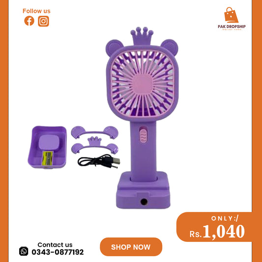 Portable Mini Rechargeable Fan – Cool Anywhere, Anytime! Say goodbye to heat with this compact cooling companion!