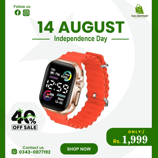 Salicon Digital Display Strap Watch – Stylish & Modern! Add a bold touch to your everyday look with this sleek casual watch