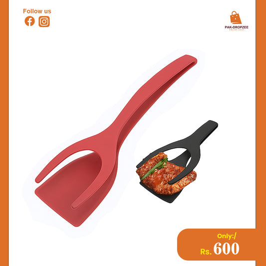 2-in-1 Spatula Tong | Heat-Resistant Kitchen Tool for Cooking & Serving