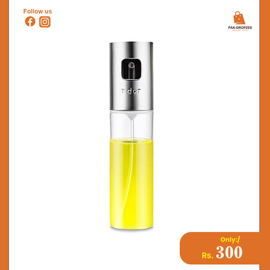 Oil Spray Bottle | Refillable Cooking Oil Mister for Kitchen & BBQ