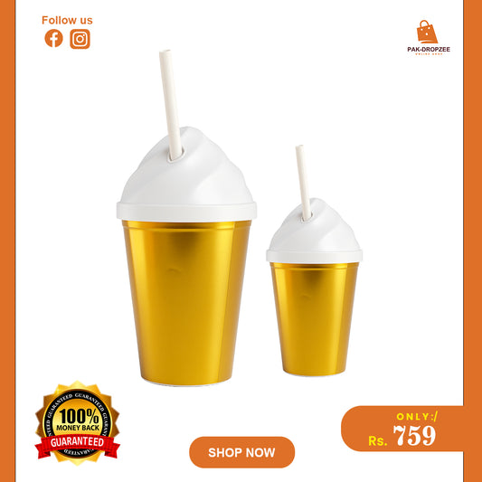 ( Pack of 2 ) golden shake cup bottle