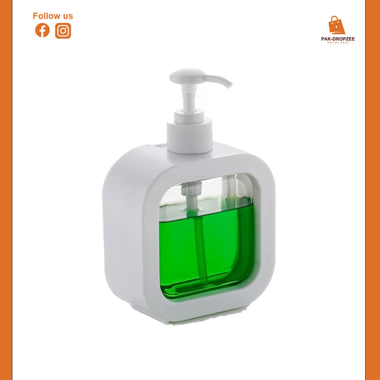 500ML Square Soap Dispenser | Refillable Pump Bottle for Bathroom & Kitchen