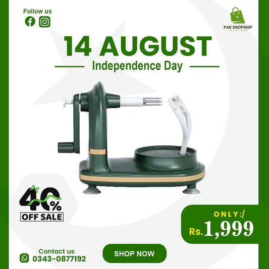 Manual Fruit Peeler – Rotating Hand-Operated Kitchen Peeling Machine